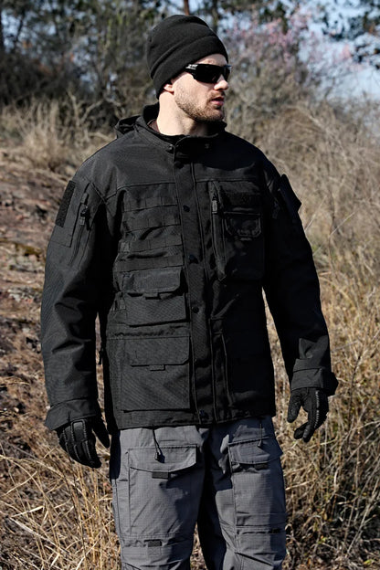 Manteau Trench Militaire Tactique Long et Moyen - Veste Extérieure Résistante et Imperméable - BLACKBEARD OUTDOOR INDUSTRIES