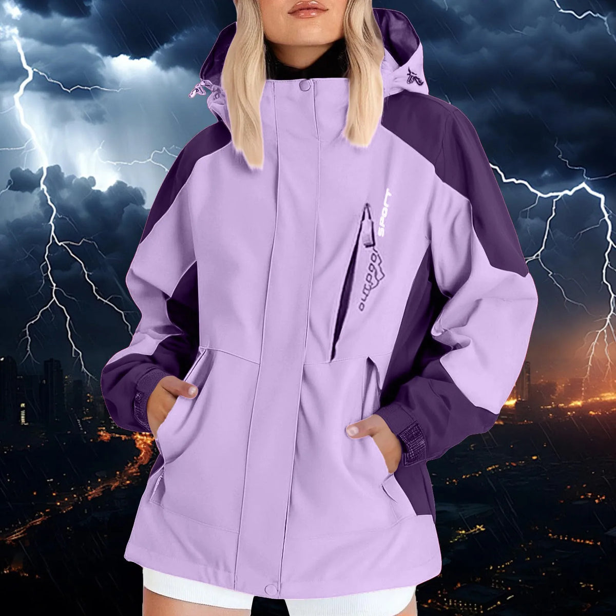 Veste de randonnée femme à capuche