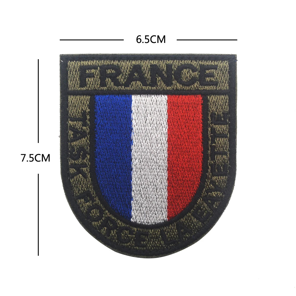 Patch Tactique France GIGN Infrared – Brodé avec Drapeau et Effet Réfléchissant IR - BLACKBEARD OUTDOOR INDUSTRIES