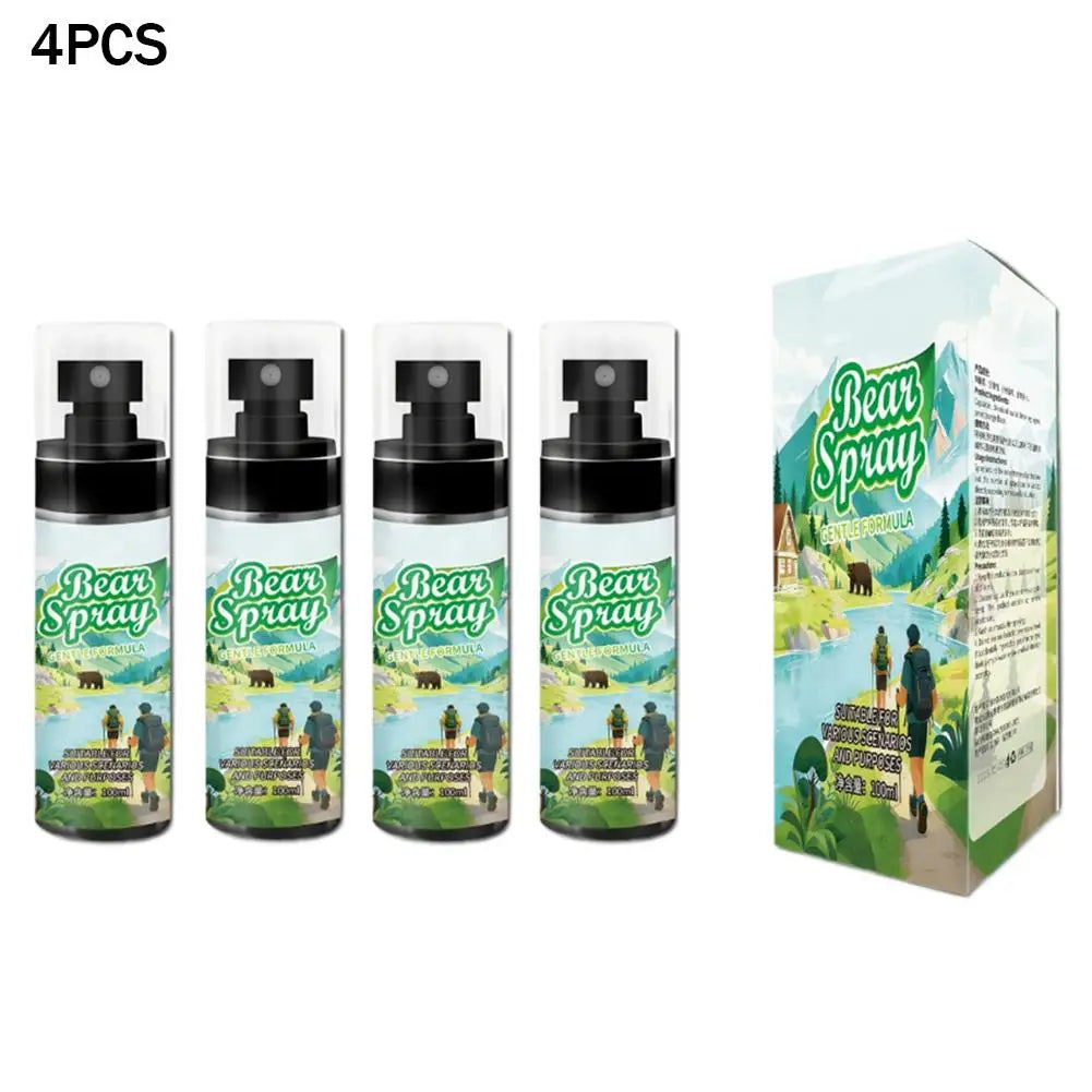 Spray Répulsif Anti-Ours & Animaux Sauvages – Protection Outdoor 100ml (Lot 1/2/4 pcs)