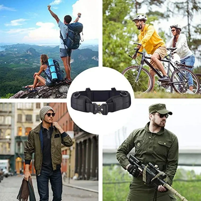 Ceinture Tactique MOLLE Dégagement Rapide – Ajustable Outdoor Combat & CS