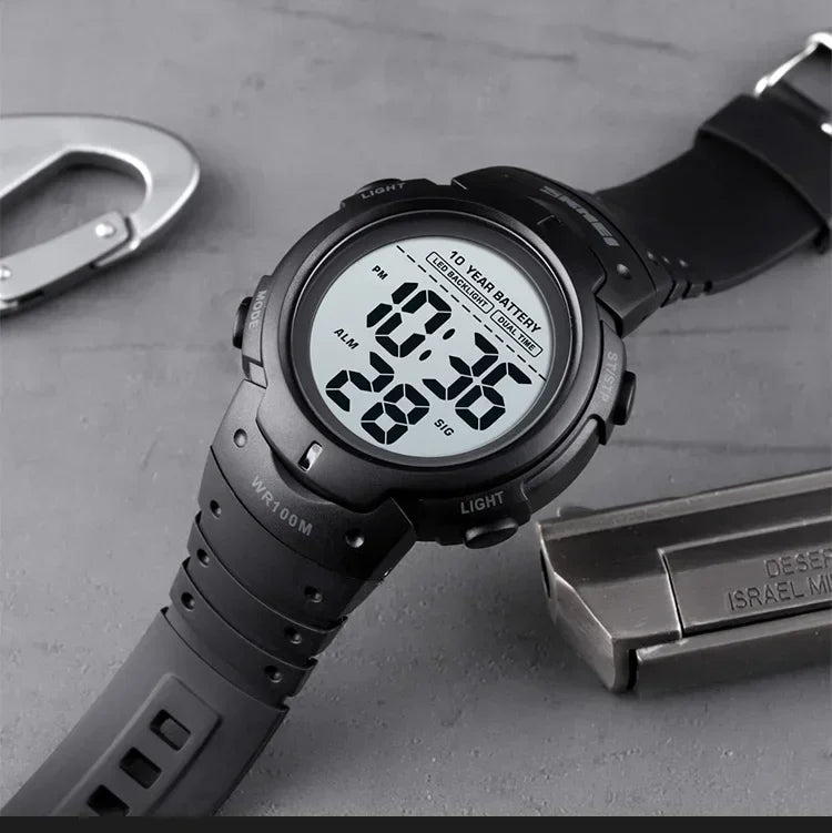 SKMEI 1560 – Montre Digitale Homme 100M Étanche - BLACKBEARD OUTDOOR INDUSTRIES