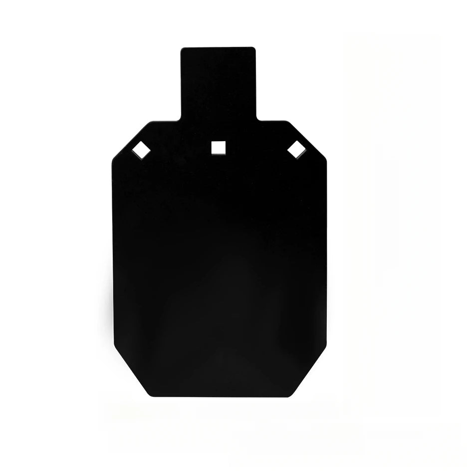 Cible de tir en acier noire 12 × 7 pouces à suspendre