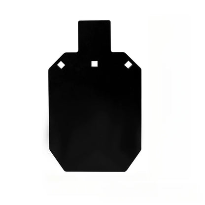 Cible de tir en acier noire 12 × 7 pouces à suspendre