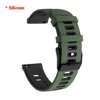 Bracelet en Cuir et Silicone 20mm/22mm pour Montres Huawei, Amazfit et Samsung Galaxy Watch BLACKBEARD OUTDOOR INDUSTRIES