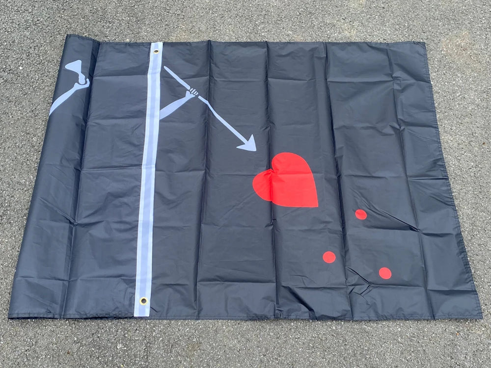 Drapeau Pirate Blackbeard Edward Teach - 90x150cm BLACKBEARD OUTDOOR INDUSTRIES