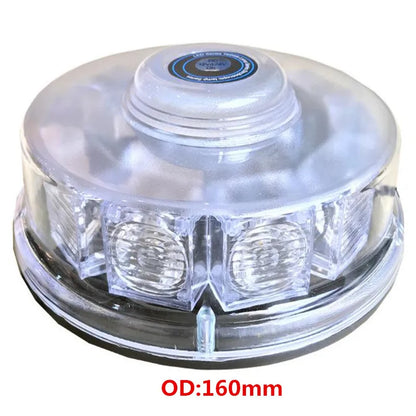 Gyrophare police LED magnétique 10 W, prise allume-cigare, bleu, rouge ou orange