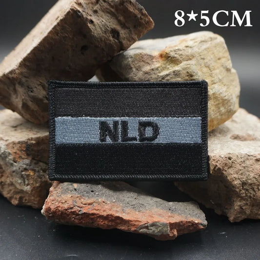 Patch Brodé NLD Tactique – Drapeau Pays-Bas | Velcro ou Thermocollant
