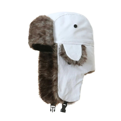 Chapka Ushanka Russe Imperméable - Doublure Fausse Fourrure, Ski et Hiver