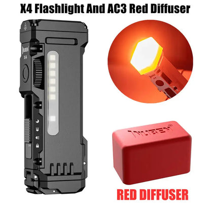 WUBEN X4 – Lampe EDC 1500lm RGB Double Faisceau Rechargeable USB-C