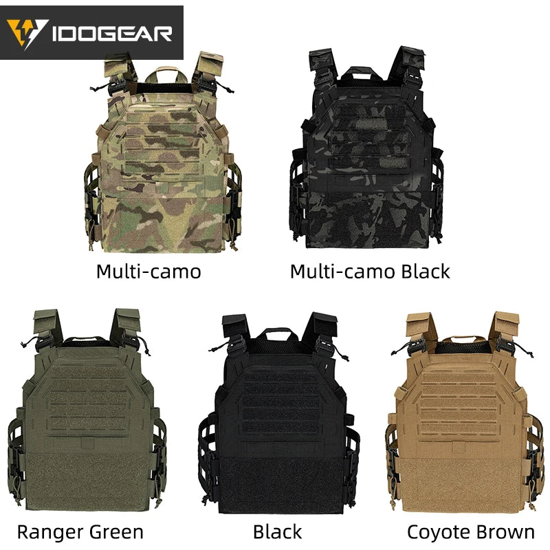 Gilet tactique IDOGEAR G4 quick release laser cut MOLLE - BLACKBEARD OUTDOOR INDUSTRIES