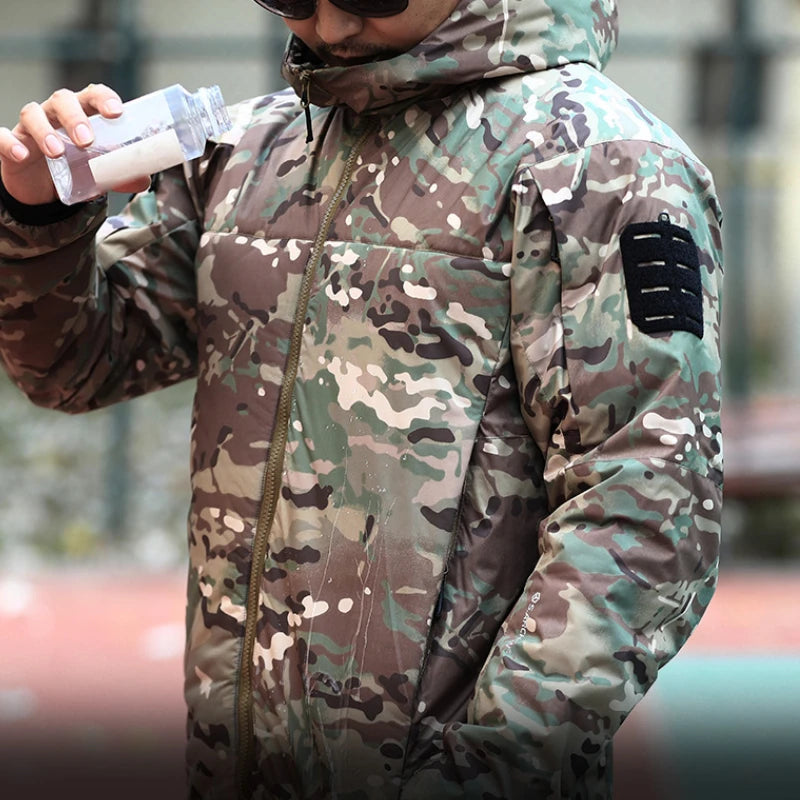 Veste Tactique d'Hiver Homme – Parka Camouflage Chaude, Coupe-Vent et Imperméable avec Capuche, Idéale pour les Activités Extérieures et les Conditions Climatiques Rigoureuses BLACKBEARD OUTDOOR INDUSTRIES