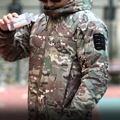 Veste Tactique Hivernale pour Homme – Parka Coton Chaud, Coupe-Vent et Imperméable avec Capuche, Manteau Camouflage pour Randonnée - BLACKBEARD OUTDOOR INDUSTRIES