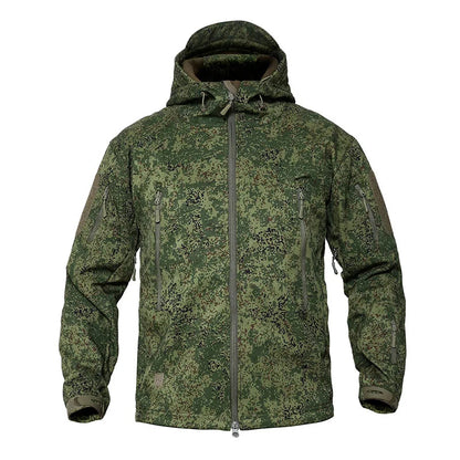 Outdoor TAD Men Military Tactical Hiking Jacket Lurker Shark Skin Softshell Outdoor Hunting Coat Hooded Multicam Camo Outerwear BLACKBEARD OUTDOOR INDUSTRIES