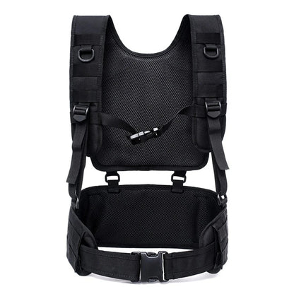 Harnais Tactique MOLLE avec Ceinture Détachable – Harnais de Combat Airsoft, Équipement Militaire, Entraînement et Chasse Outdoor BLACKBEARD OUTDOOR INDUSTRIES