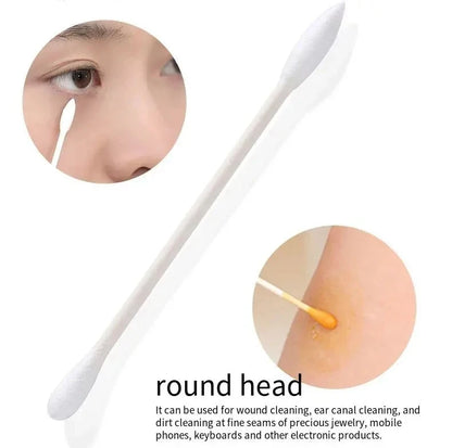 100 Coton-Tiges Individuellement Emballés – Double Embout – Hygiéniques, Jetables, Portables - BLACKBEARD OUTDOOR INDUSTRIES