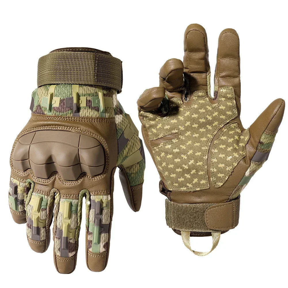 Gants Tactiques écran Tactile – Coque Rigide, Antidérapants, Doigts Complets ou Coupés