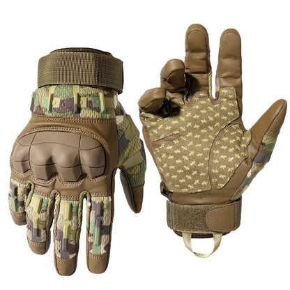Gants Tactiques écran Tactile – Coque Rigide, Antidérapants, Doigts Complets ou Coupés