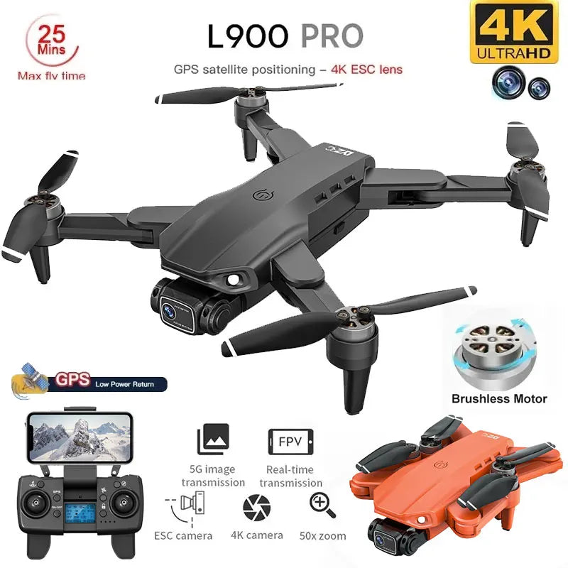 🚁 Drone L900 Pro 4K GPS – Caméra HD, Pliable, Facile à Utiliser Ma boutique