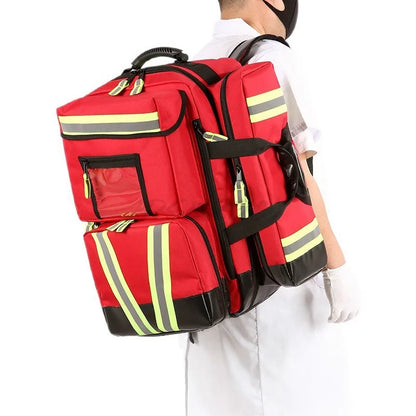 Sac à dos SSIAP rouge pour matériel d’intervention – Oxford 1200D