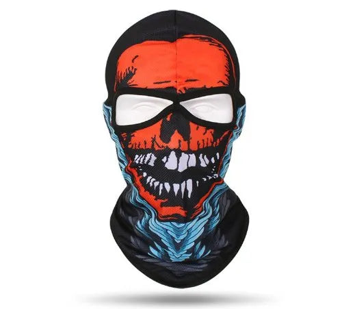 Cagoule Tactique Skull Couvre-Visage Intégral Coupe-Vent – Doublure Casque Moto & Vélo – Nylon/Polyester – 7 Coloris