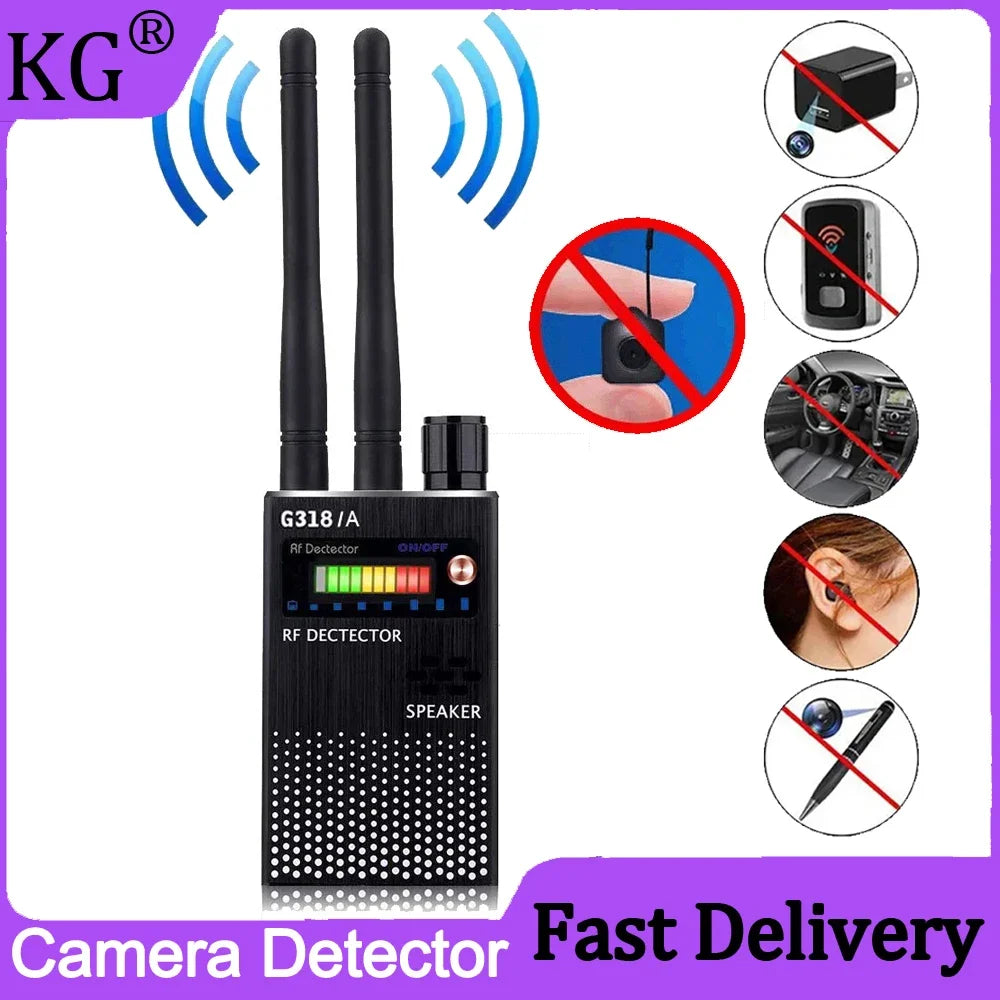 Détecteur RF Anti-Espion Polyvalent – Caméra Espion, GPS, Micro, Drone, Signal GSM 2G/3G/4G/5G Ma boutique