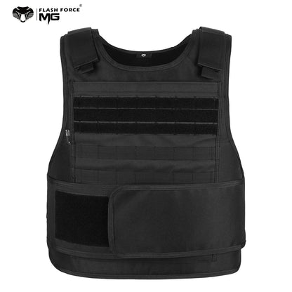 Gilet Porte-Plaques Tactique MOLLE - Airsoft, Chasse, Pêche