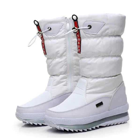 Bottes d'hiver fourrées à plateforme, modèle 686