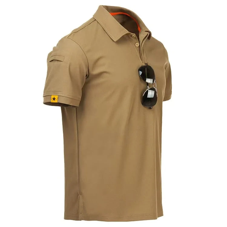 Polo Tactique Homme – T-shirt Respirant, Séchage Rapide, Idéal pour l'Été, Randonnée, Escalade et Loisirs en Plein Air - BLACKBEARD OUTDOOR INDUSTRIES