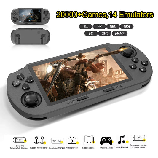 Console de Jeu Rétro Portable SF3000 – Écran IPS 4.5" – 20 000+ Jeux – 14 Émulateurs – 64Go – 3000mAh - BLACKBEARD OUTDOOR INDUSTRIES