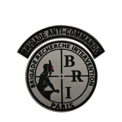 Patches Brodés Forces Spéciales Françaises – BRI · RAID · PP – Hook & Loop Tactique