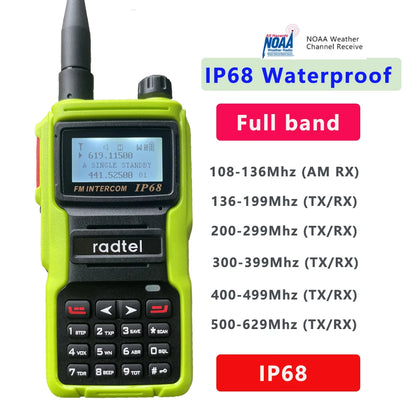 Talkie-Walkie Radtel IP68 – Radio Amateur Full Band 136-629 MHz, 199 Canaux, NOAA, Waterproof - BLACKBEARD OUTDOOR INDUSTRIES