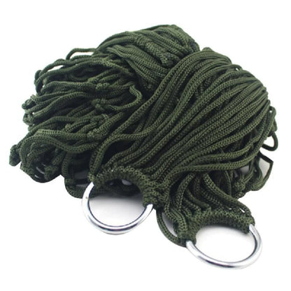 Hamac Filet en Nylon avec Cordes - Lit Suspendu Portable pour Camping et Jardin