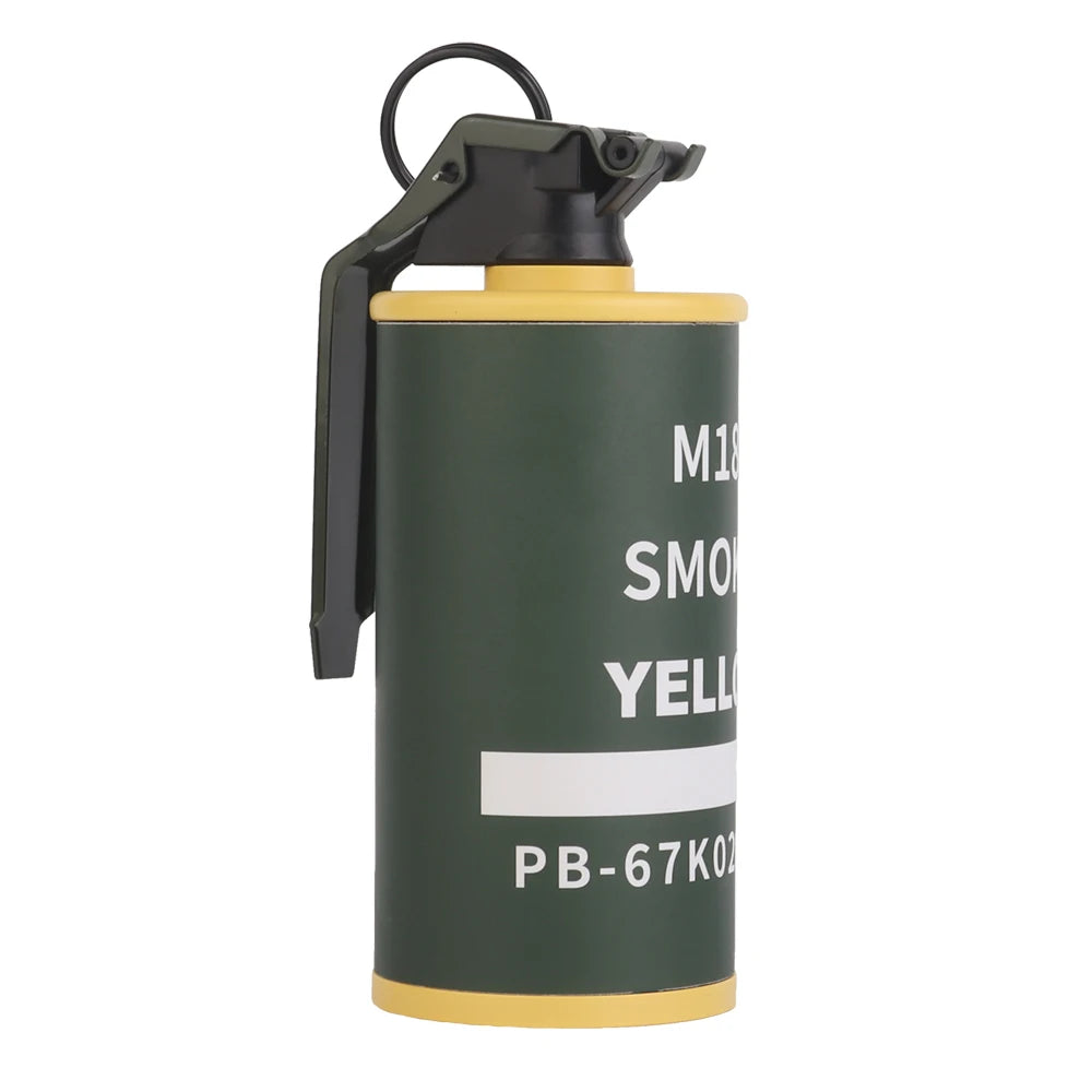 Grenade Fumée Factice M18 – Modèle Cosplay, Prop Film & Airsoft | Blanc, Rouge, Jaune