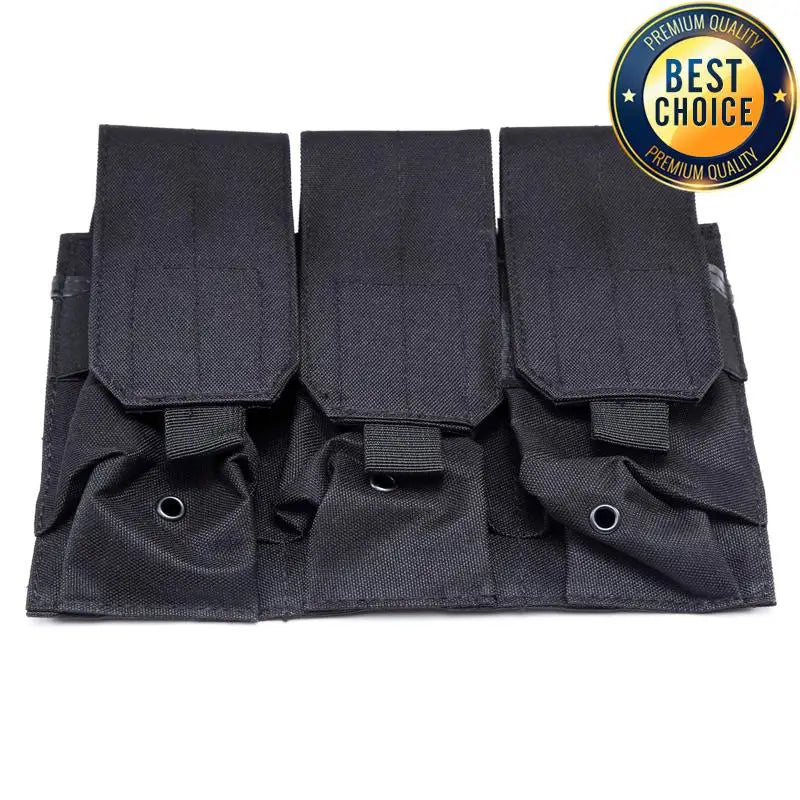 Tactical MOLLE 5.56mm Magazine Pouch – Double/Triple Mag Pouch pour M4, AR15, CS Rifle, Paintball & Chasse - BLACKBEARD OUTDOOR INDUSTRIES