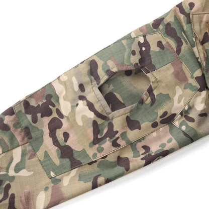 Chemise Tactique à Manches Longues Outdoor CP - T-shirt Combat à Zip 1/4 en Ripstop Coton Camo pour Hommes BLACKBEARD OUTDOOR INDUSTRIES