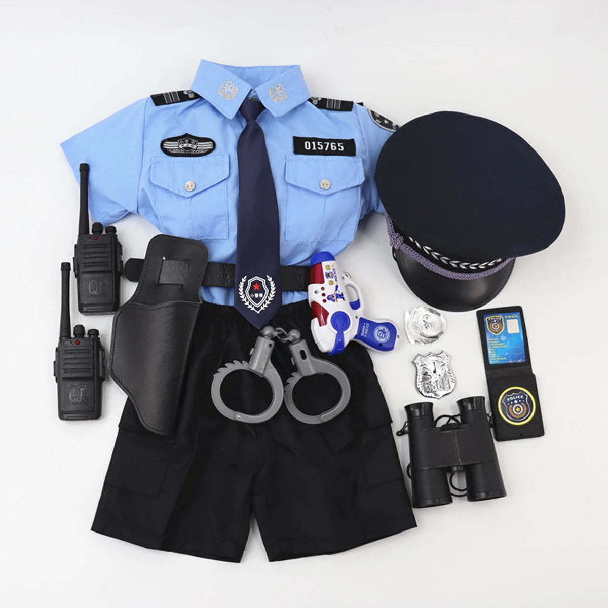 Ensemble Policier Enfant Été – Tenue Police Garçon Spectacle & Jeu de Rôle - BLACKBEARD OUTDOOR INDUSTRIES
