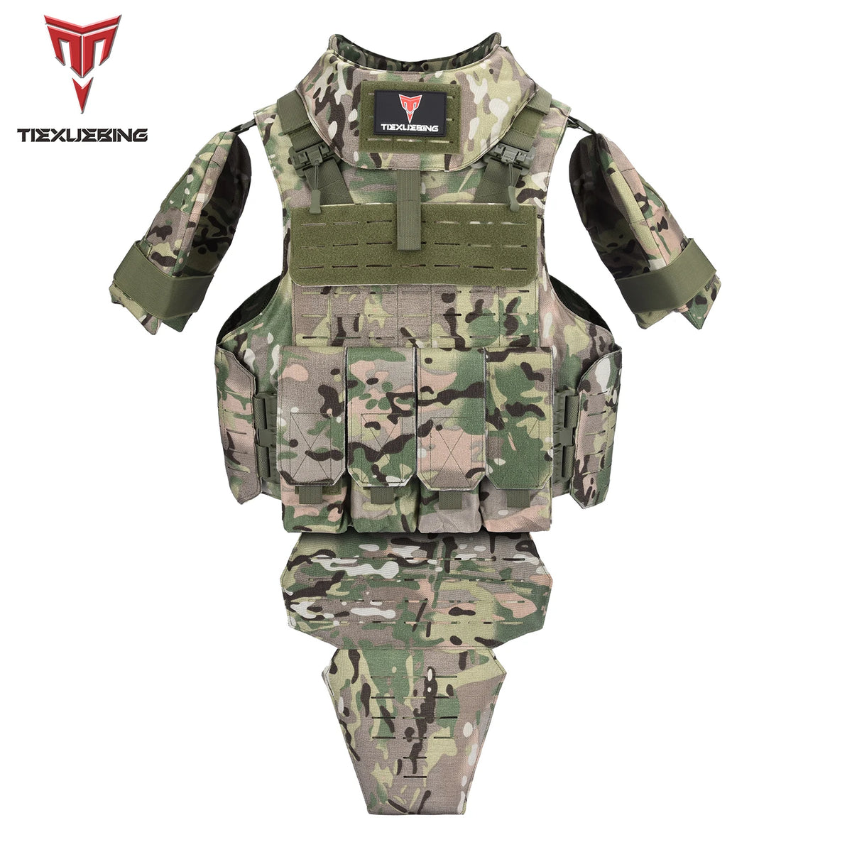 Porte-plaques tactique en nylon 1000D avec système MOLLE laser