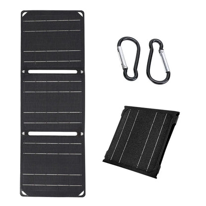 Panneau Solaire Portable Pliable VAKIND 30W/40W – 5V/18V USB-A, USB-C & DC – Étanche IP65 pour Téléphones, Powerbanks, Randonnée, Camping - BLACKBEARD OUTDOOR INDUSTRIES