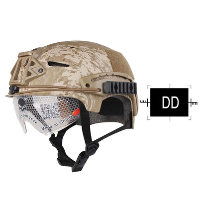 Casque type bump pour airsoft, réglable 58–64 cm