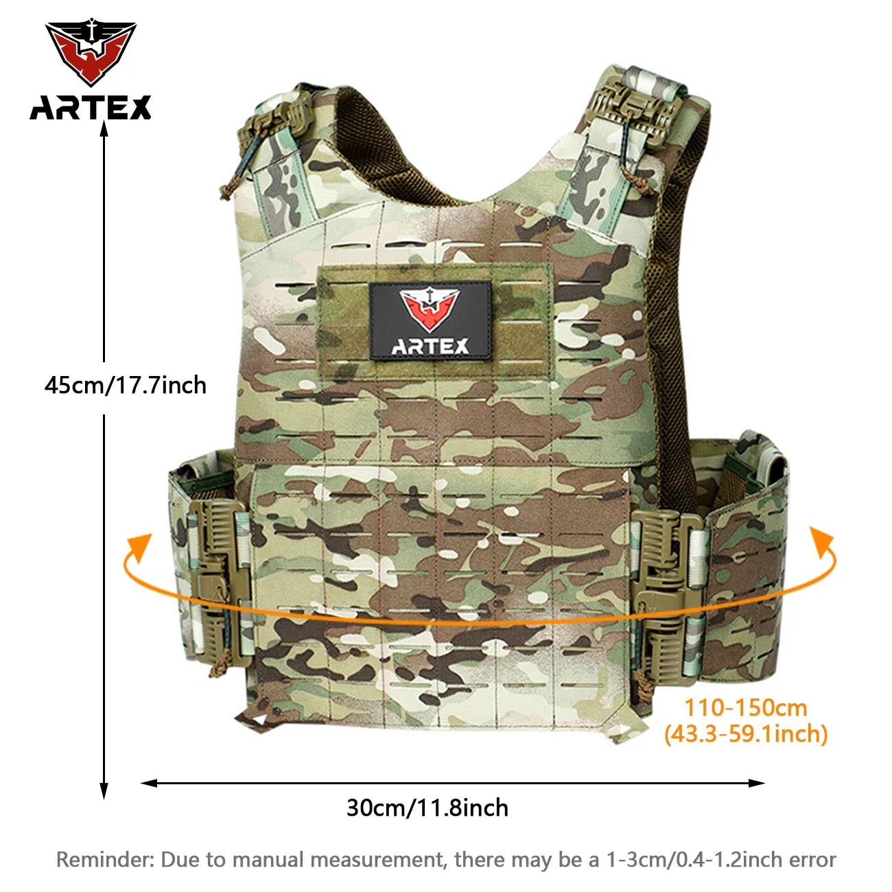 gilet tactique Artex Quick Release MOLLE - BLACKBEARD OUTDOOR INDUSTRIES