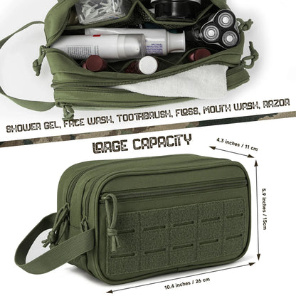 Pochette Tactique MOLLE – Trousse de Toilette EDC Multifonction pour Homme