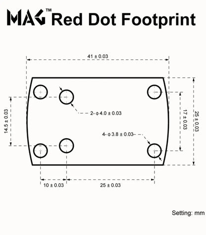 Adaptateur Universel pour Viseur Red Dot Airsoft M2/M4 – Montage sur Pistolet pour Accessoires Tactiques et de Chasse - BLACKBEARD OUTDOOR INDUSTRIES