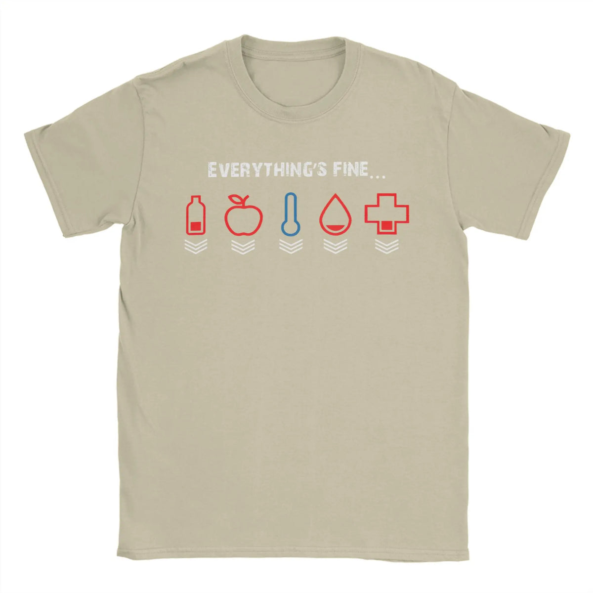 T-shirt DayZ « I'm Fine, Everything's Fine » – 100% Coton, Manches Courtes, Homme
