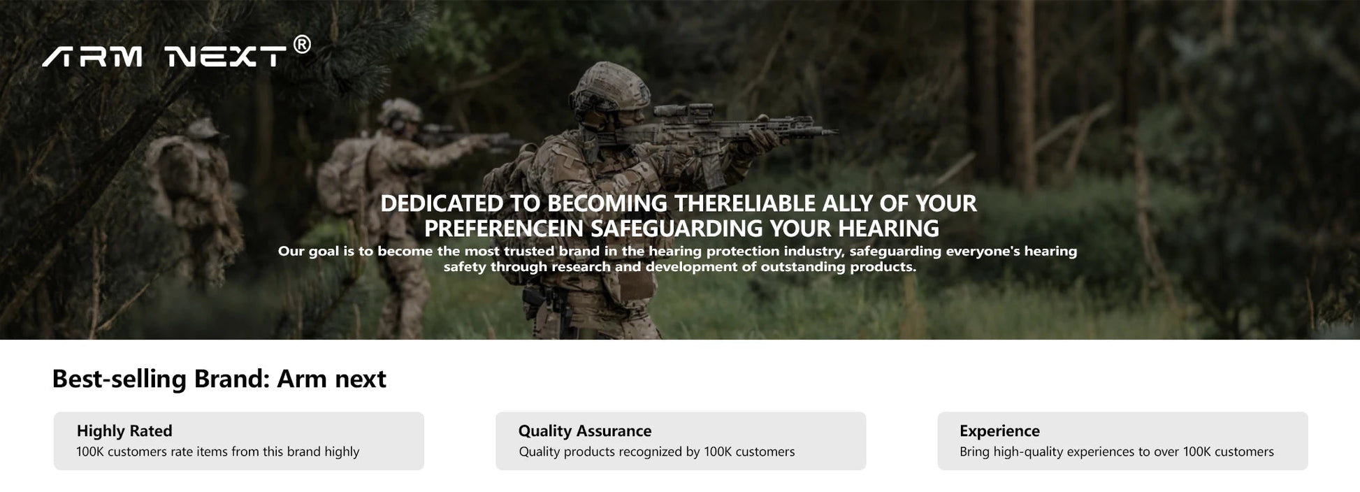 ARM NEXT F10 Casque Tactique Électronique de Protection Auditive – Atténuation du Bruit et Amplification des Sons pour Chasse et Tir BLACKBEARD OUTDOOR INDUSTRIES