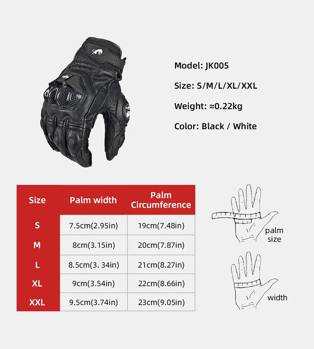 Gants Moto en Cuir Véritable Homme – Protection, Confort et Style pour la Conduite Ma boutique
