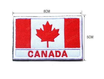 Patch Drapeaux Brodés Amérique et Caraïbes – 8×5 cm avec Velcro - BLACKBEARD OUTDOOR INDUSTRIES