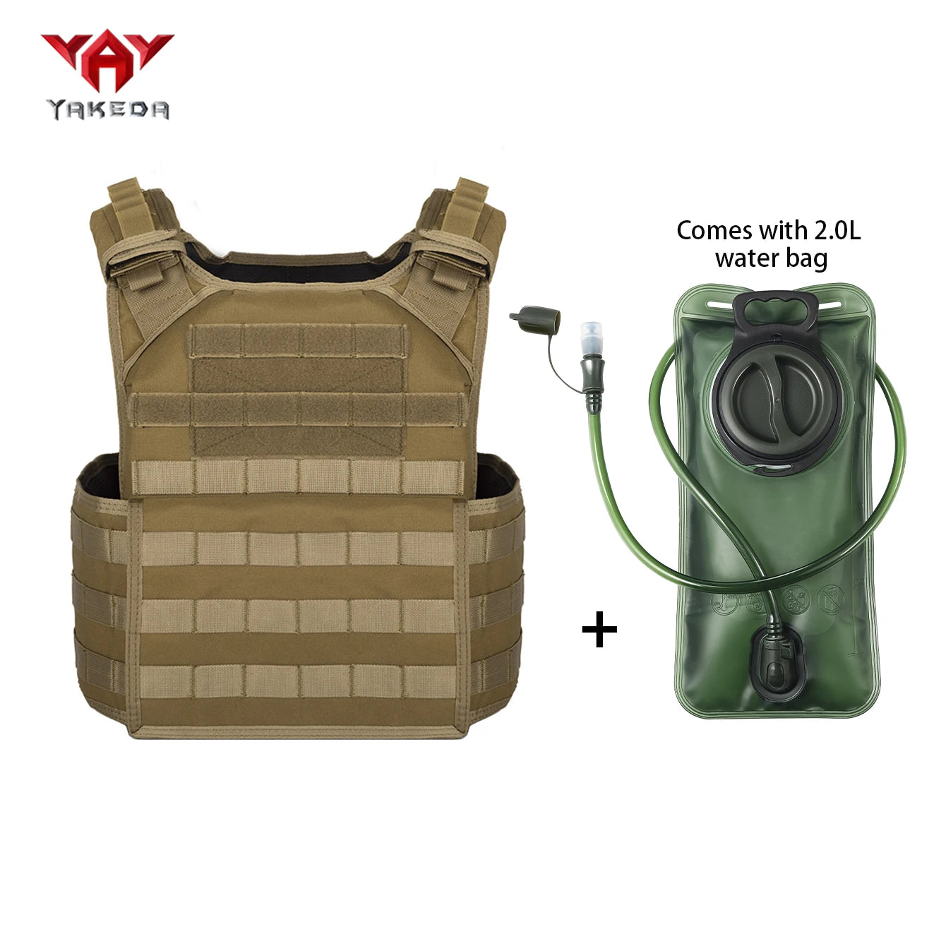 Porte plaque CPC YAKEDA avec sangle ajustable et système molle - BLACKBEARD OUTDOOR INDUSTRIES