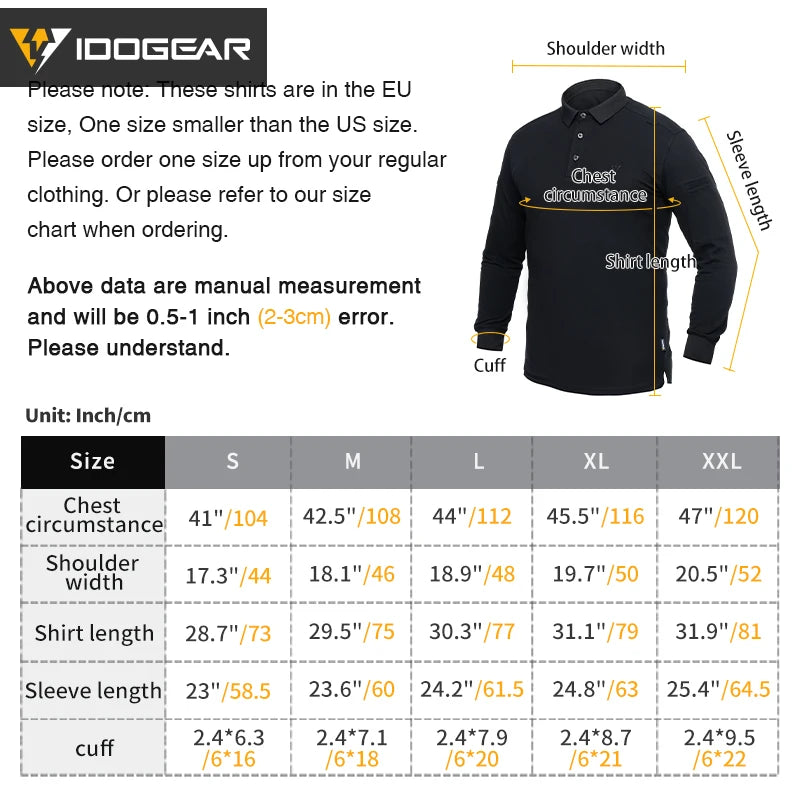 Chemise tactique IDOGEAR manches longues respirante outdoor - BLACKBEARD OUTDOOR INDUSTRIES