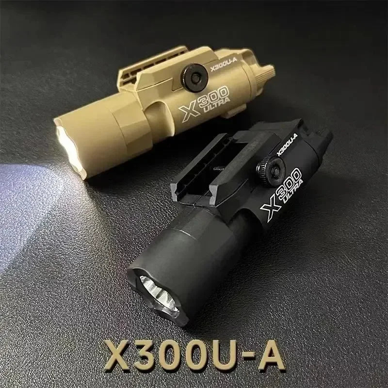 Lampe Tactique LED Rail 20mm – Stroboscope Nylon Type X300 | Airsoft & Chasse